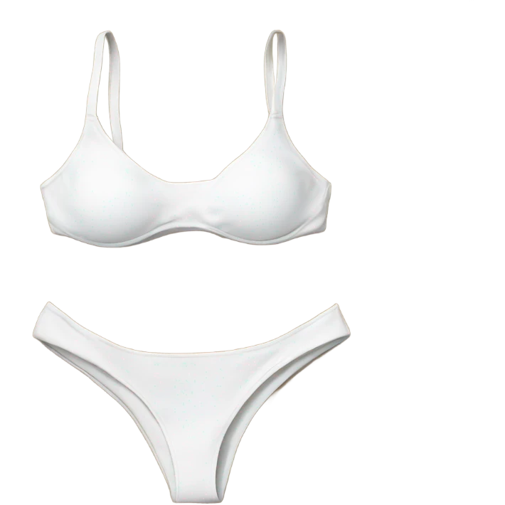 White bikini top and bottom emoji