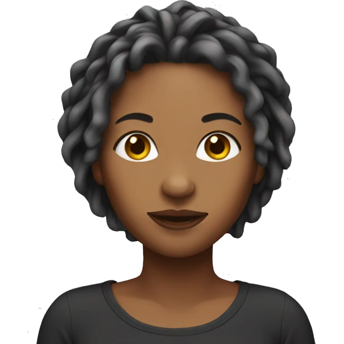 Female with locs emoji