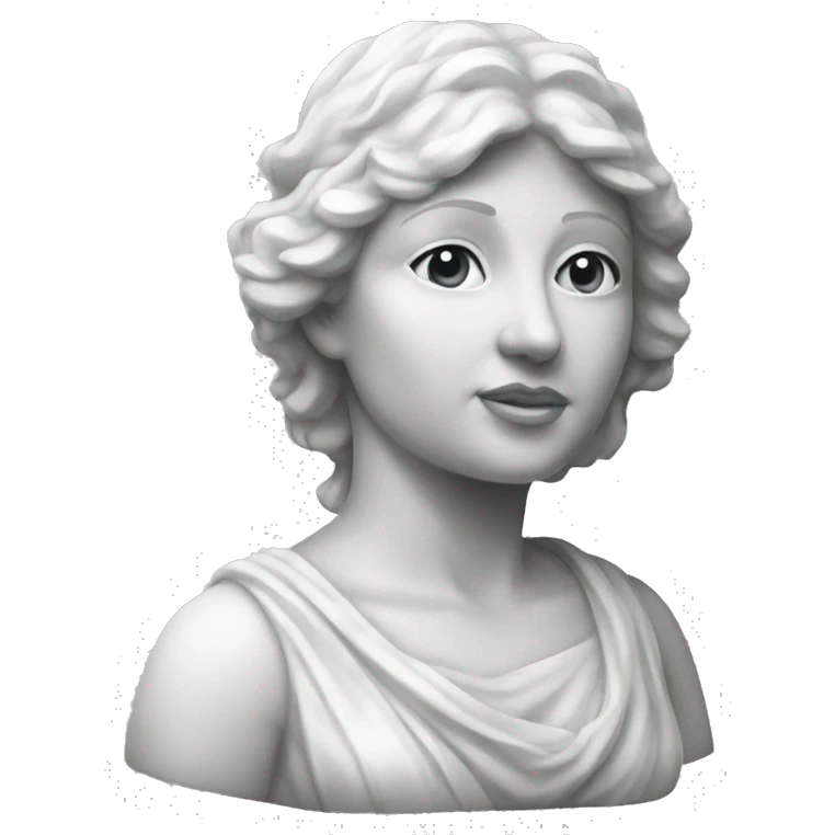 Marble statue of woman emoji
