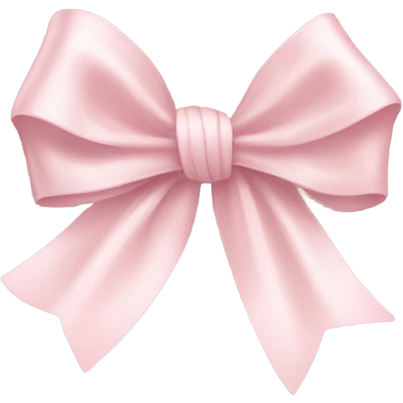 light pink ribbon bow emoji