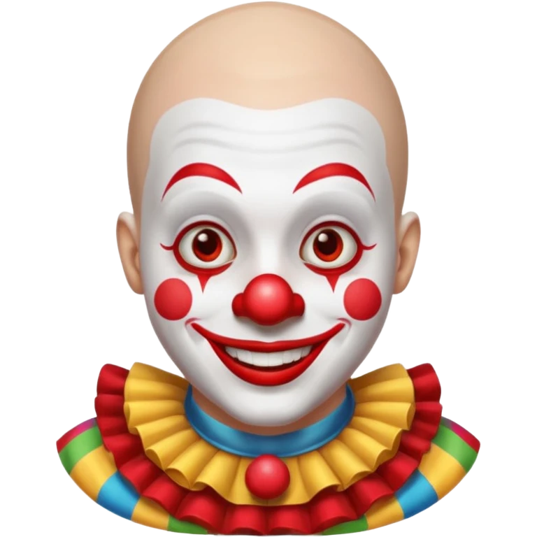 buzz cut haired clown emoji