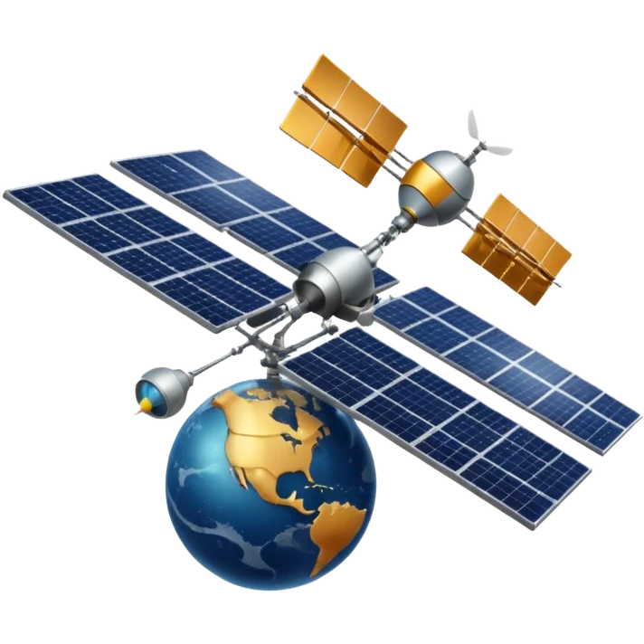 satellite in orbit emoji