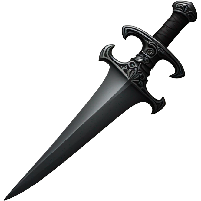 Black dagger  emoji