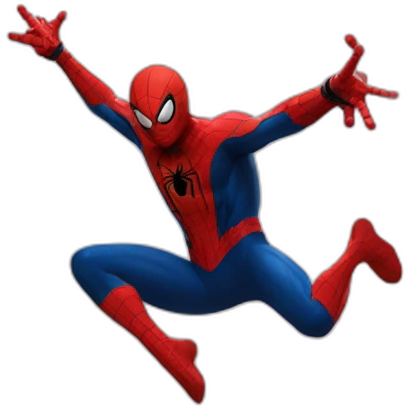 Spider-Man jumping off a building  emoji