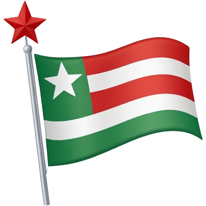 Tschetschenische Flagge  emoji