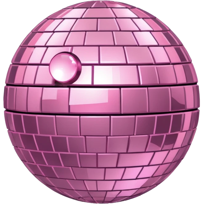 light pink disco ball emoji