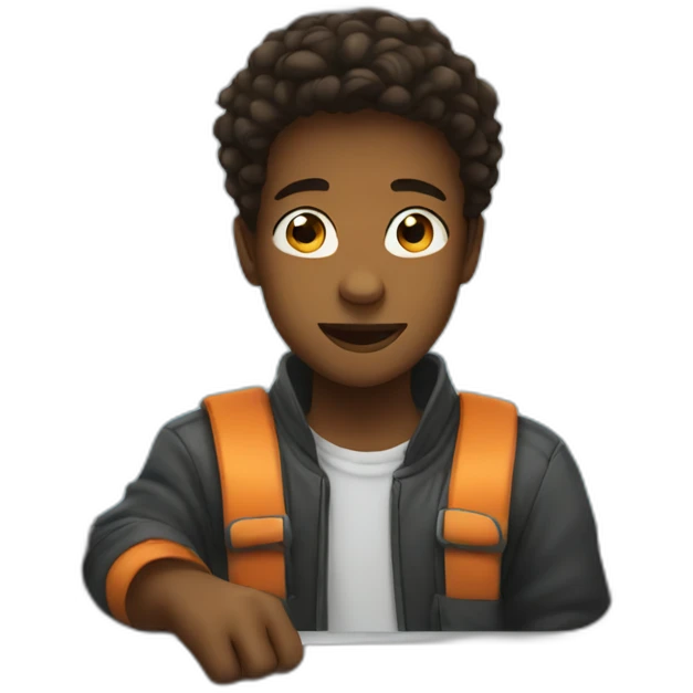 Boy inside train  emoji