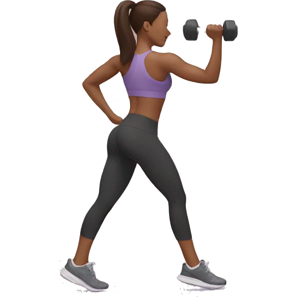 woman workout emoji