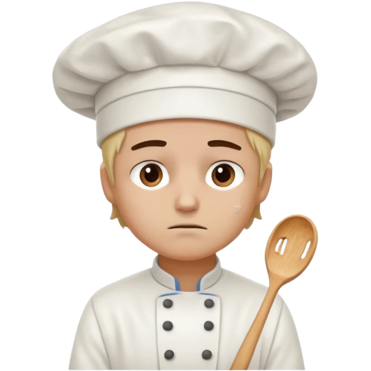 Cringe overworked pastry chef emoji