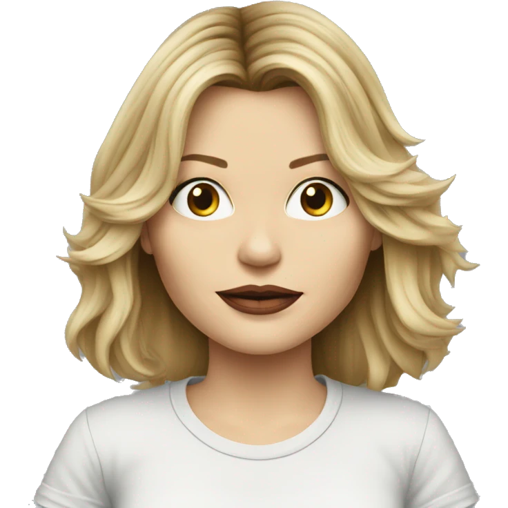 michelle pfeiffer cartoon wearing tee emoji