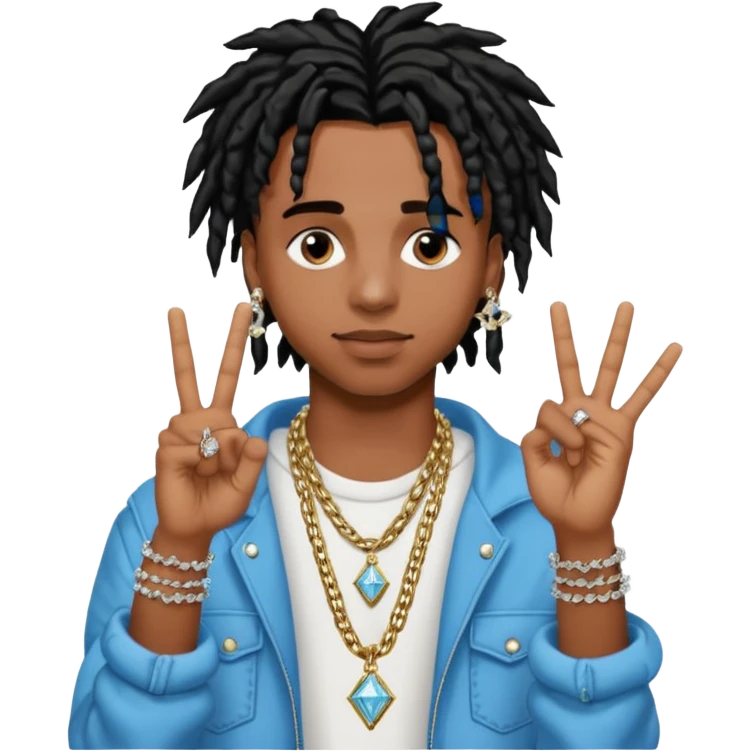 Playboi Carti YVL hand sign emoji