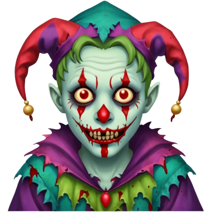 zombie jester emoji