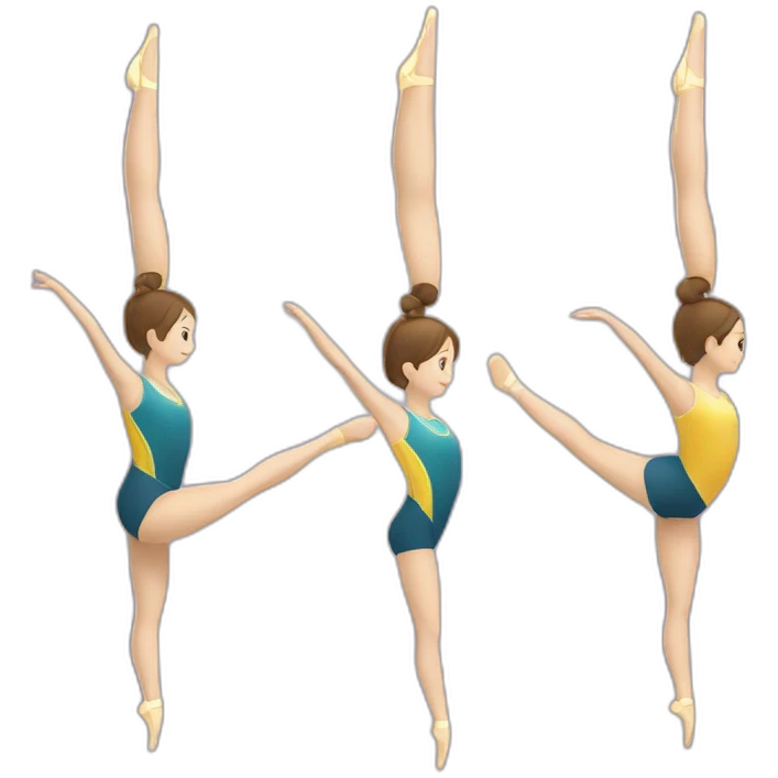Gymnastique rythmique ruban emoji