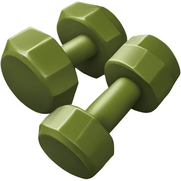 olive dumbbells emoji