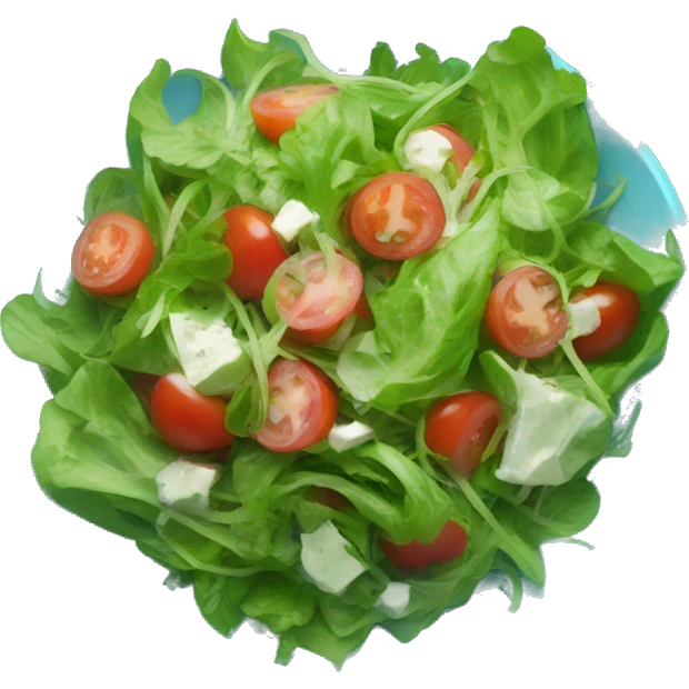 blue hologram salad emoji