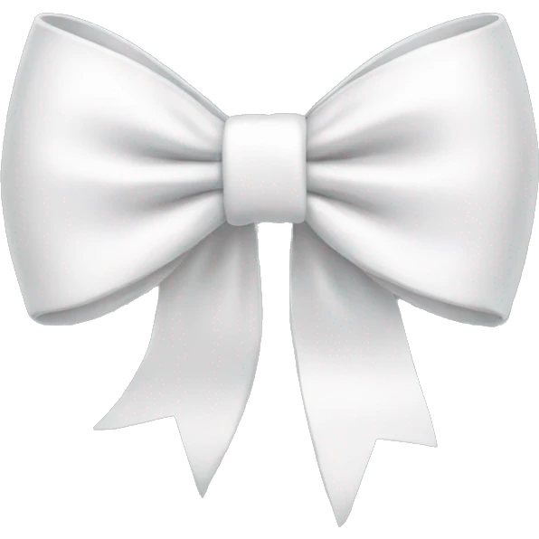 White bow emoji