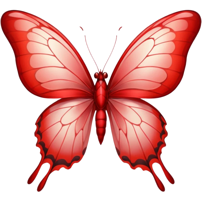 UNA BUTTERFLY RED FANTASY, PERO DEBE SER UN ROJO UN POCO CLARO, no debe ser tan rojo intenso, DEBE SER MÁS CLARO . emoji