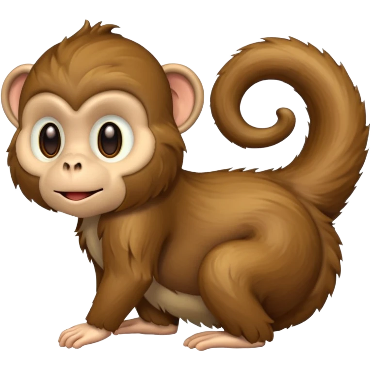 tail of monkey emoji