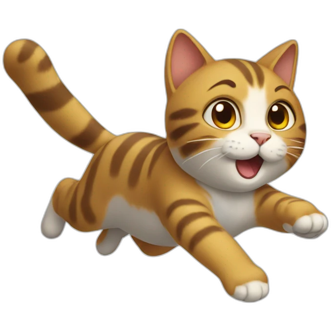 flying cat emoji