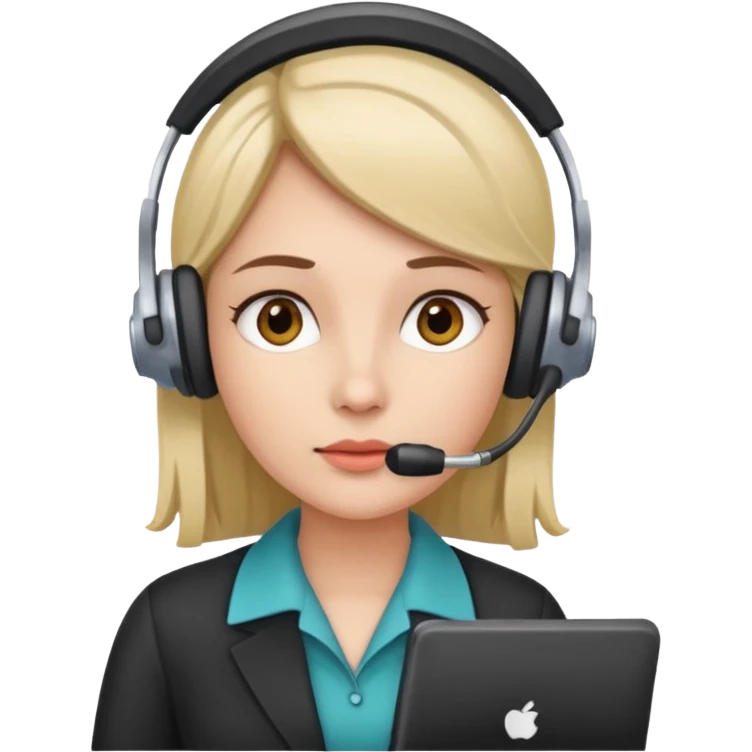 receptionist thinking emoji