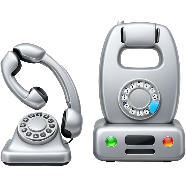 two phones ringing emoji