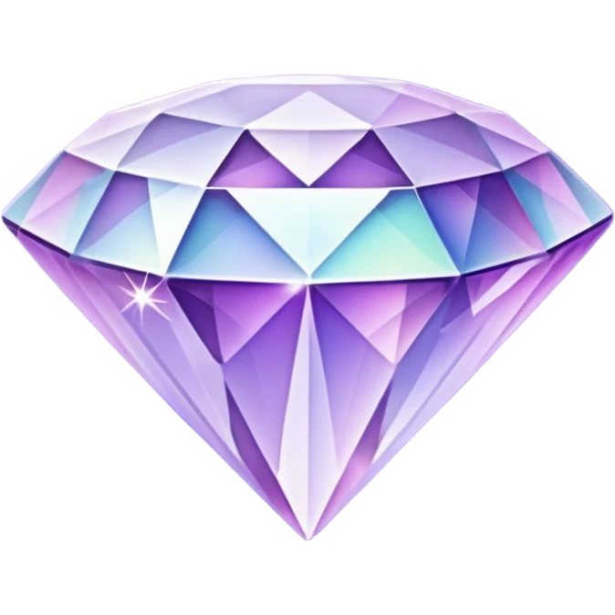 glitter purple crystal diamond emoji