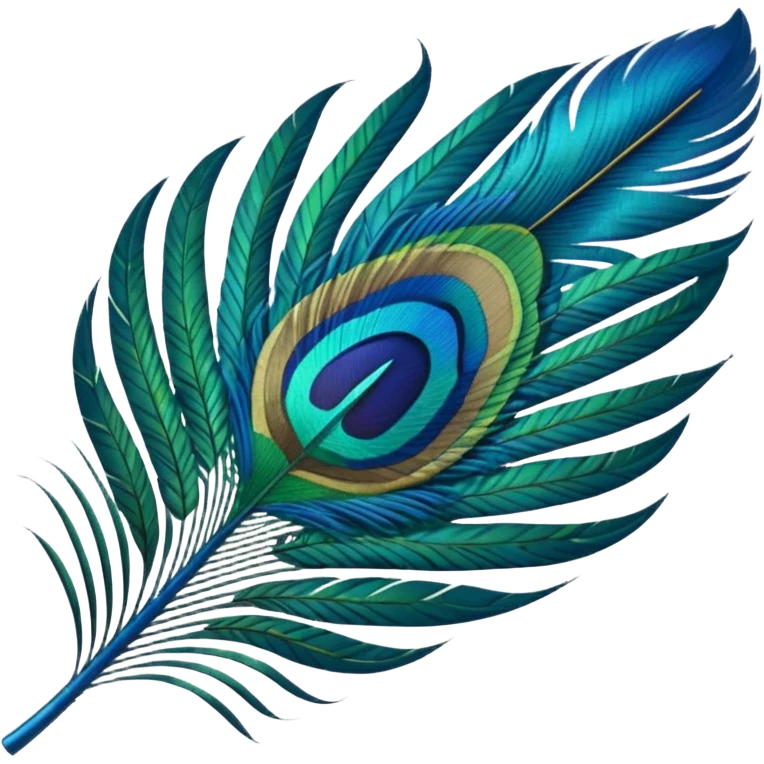 Peacock feather emoji