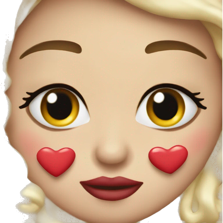 Besos de labios pitados co labial  emoji