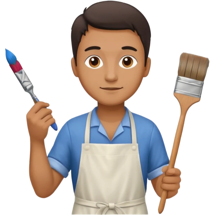 Ceramic Painter man emoji
