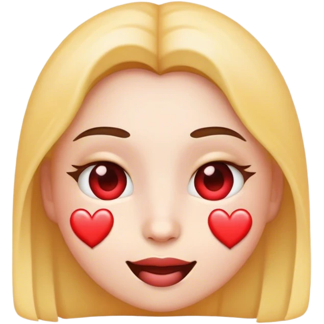 Emoji face in love emoji