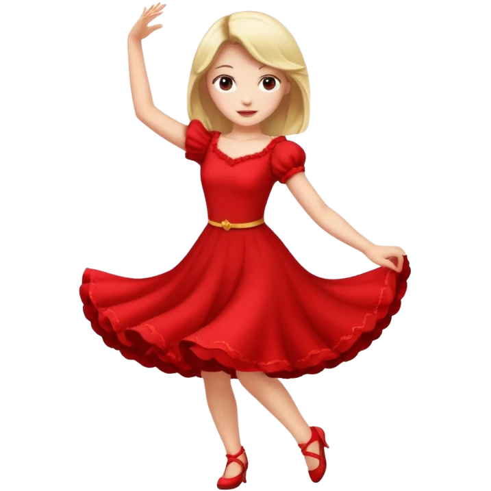 girl in red, dancing



















 emoji