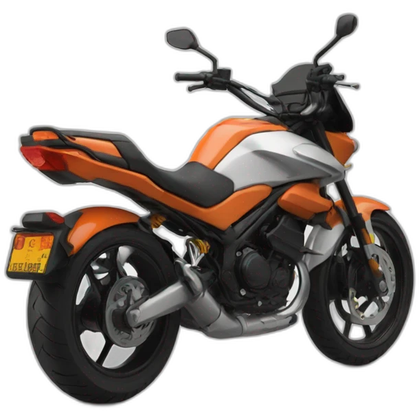 Moto roue arrière emoji