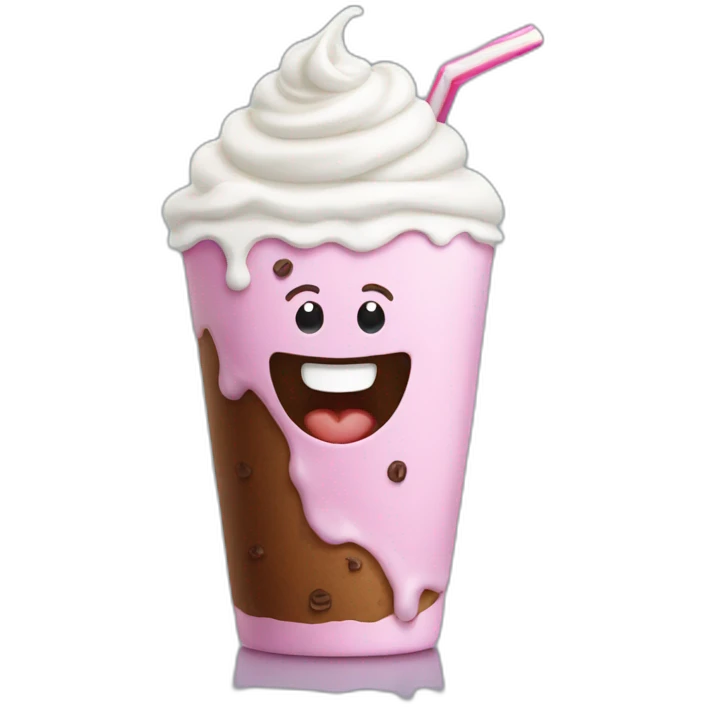happy milkshake emoji