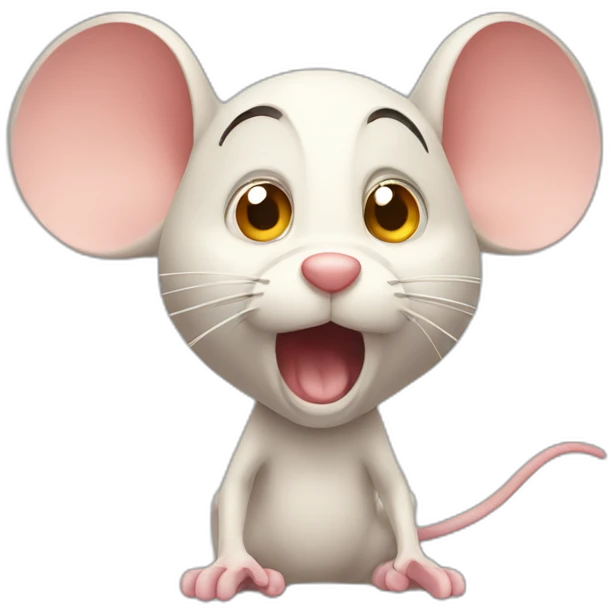 scared mouse emoji