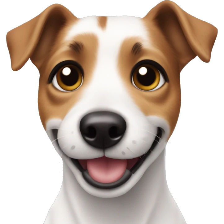 Jack Russel terrier girl happy emoji