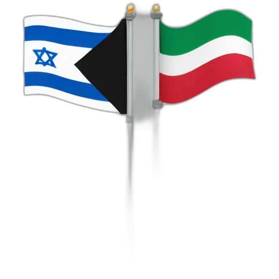 israel and palestine flag mixed emoji