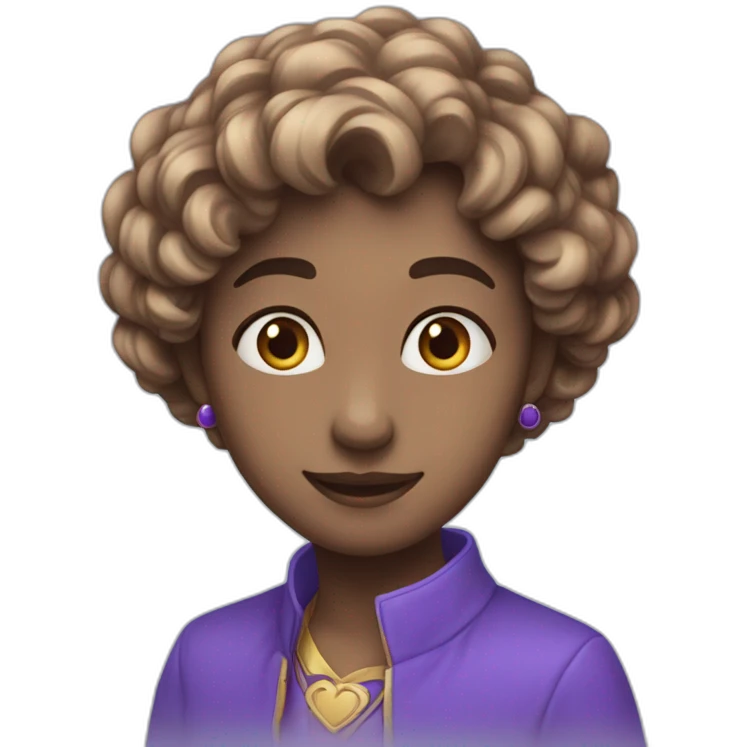 Cœur bleu et violet mélanger emoji