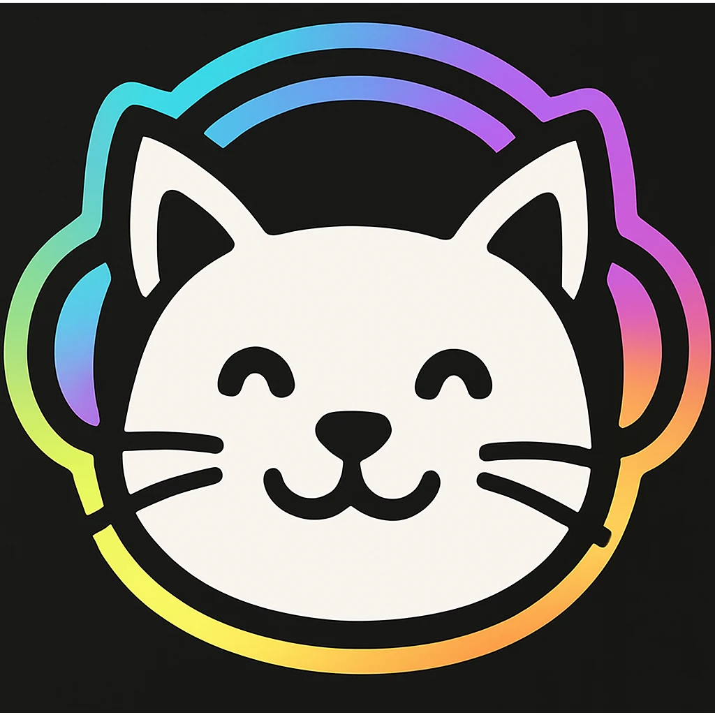 cat with headphone
 emoji