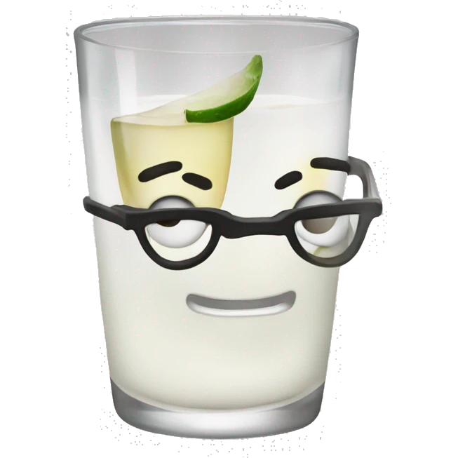 Raki glasses clinking emoji