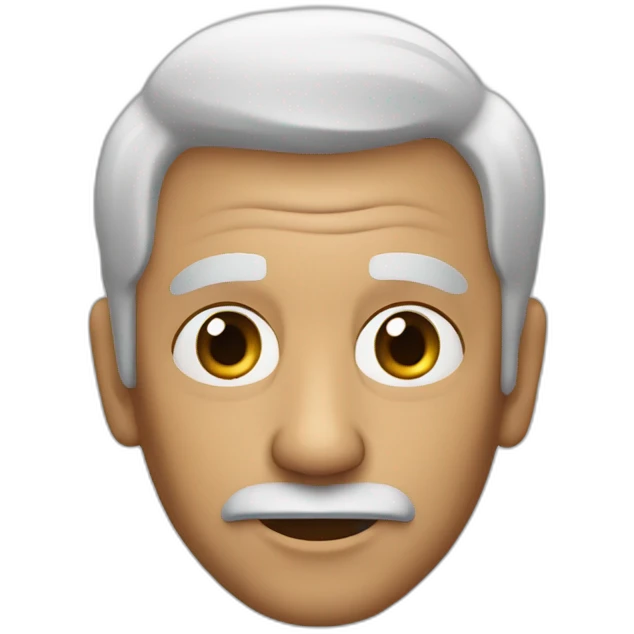 Abuelo con nieta pelo oscuro emoji