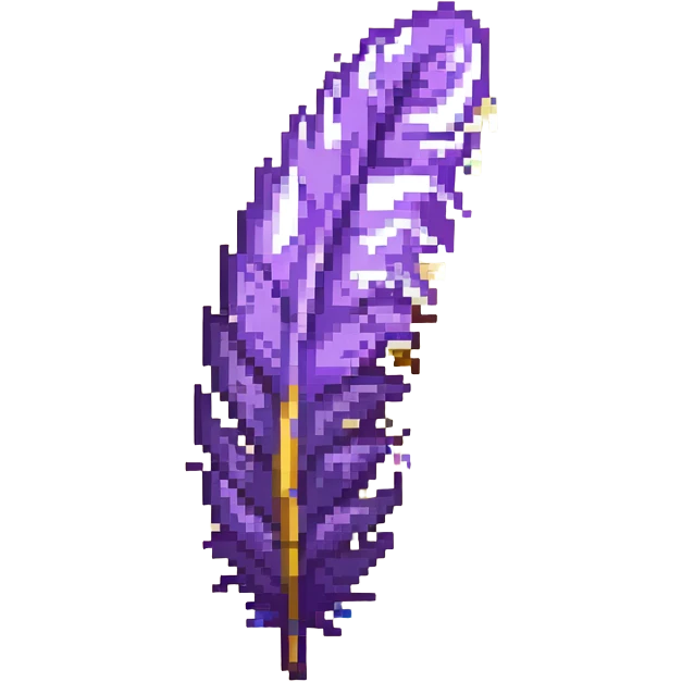 purple feather dancing emoji