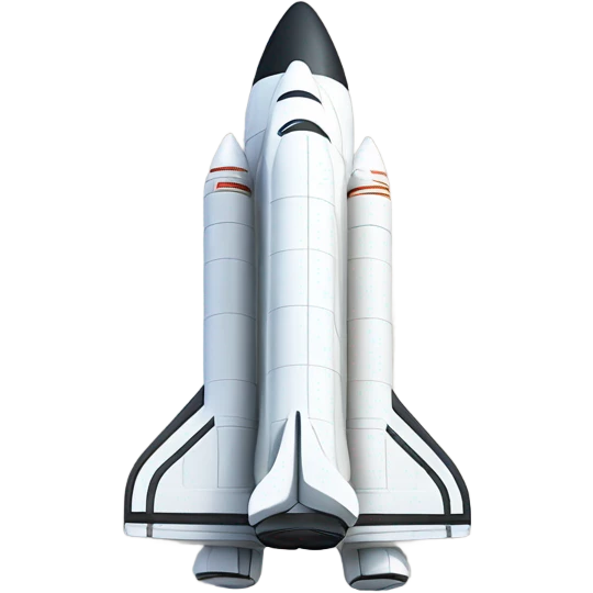 House shaped like a space shuttle  emoji