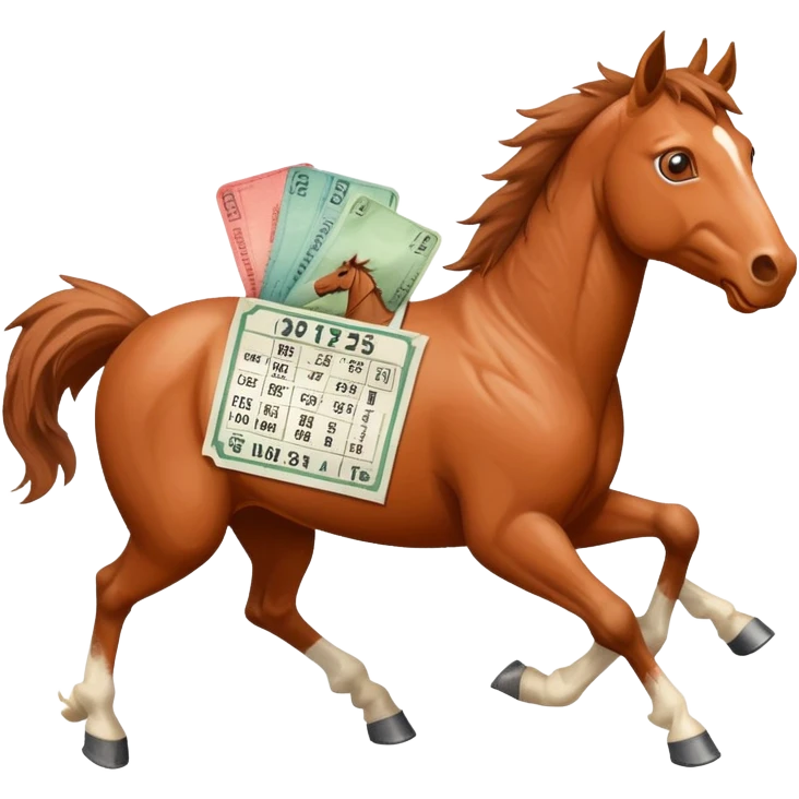 horse and bettting emoji