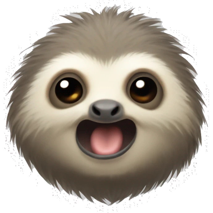 Rat sloth emoji with questionable impression  emoji