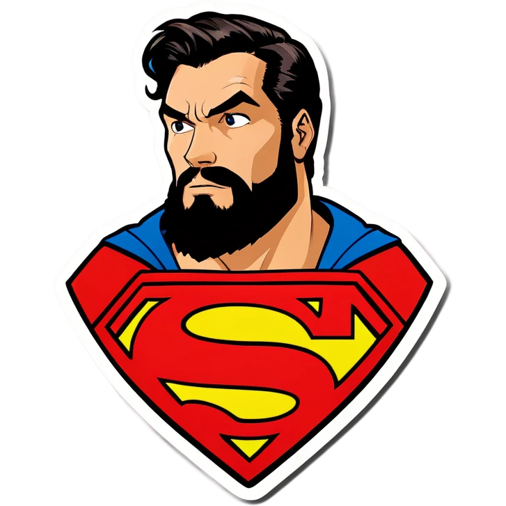 Bearded Superman emoji