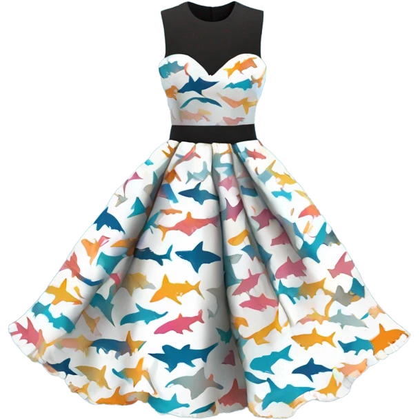 Shark dress  emoji