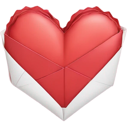 folded valentine’s day card emoji