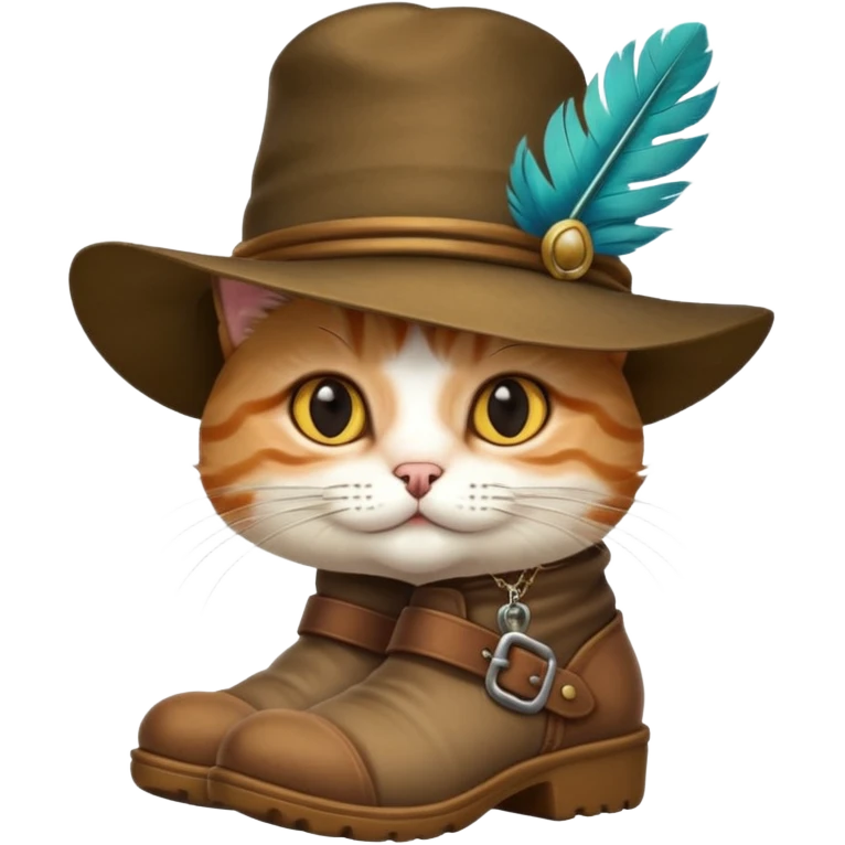 gatinho de botas emoji