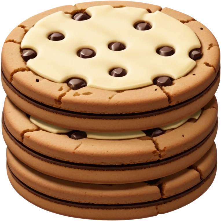 Full chocolate shortbread cookies (without chocolate chips) emoji