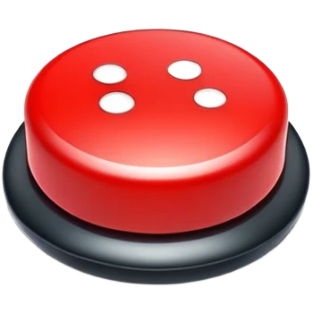 Bouton rouge validé  emoji
